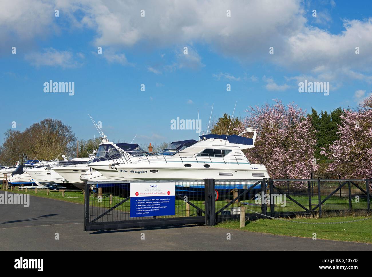 York Marina, Laburn, near York, North Yorkshire, England UK Stock Photo ...