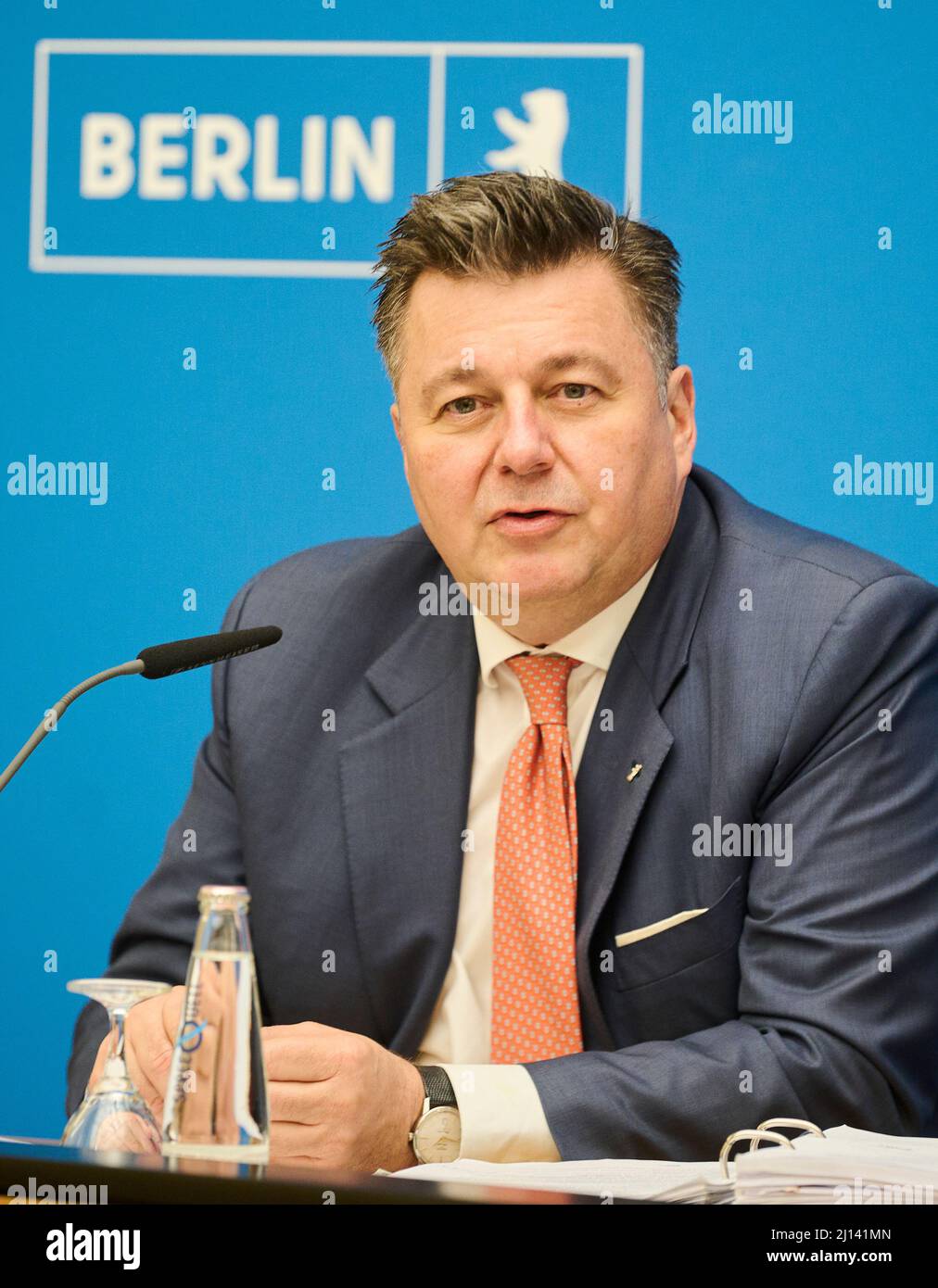 Berlin, Germany. 22nd Mar, 2022. Andreas Geisel,(SPD), Senator for ...