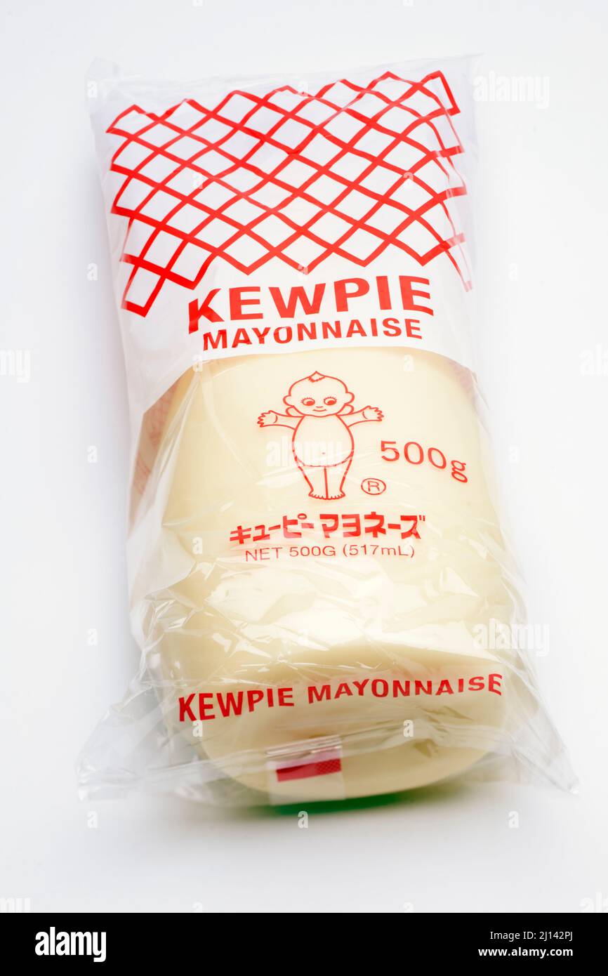 Kewpie Mayonnaise in a sealed protected bag Stock Photo
