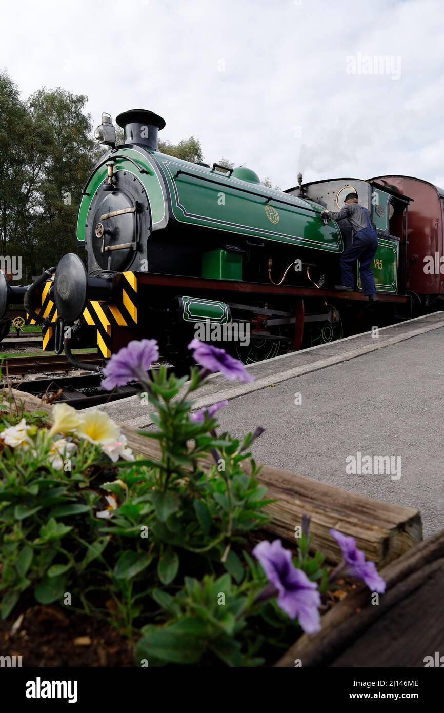 Steam Train at Rowsley Peak District Derbyshire UK Stock Photo Alamy