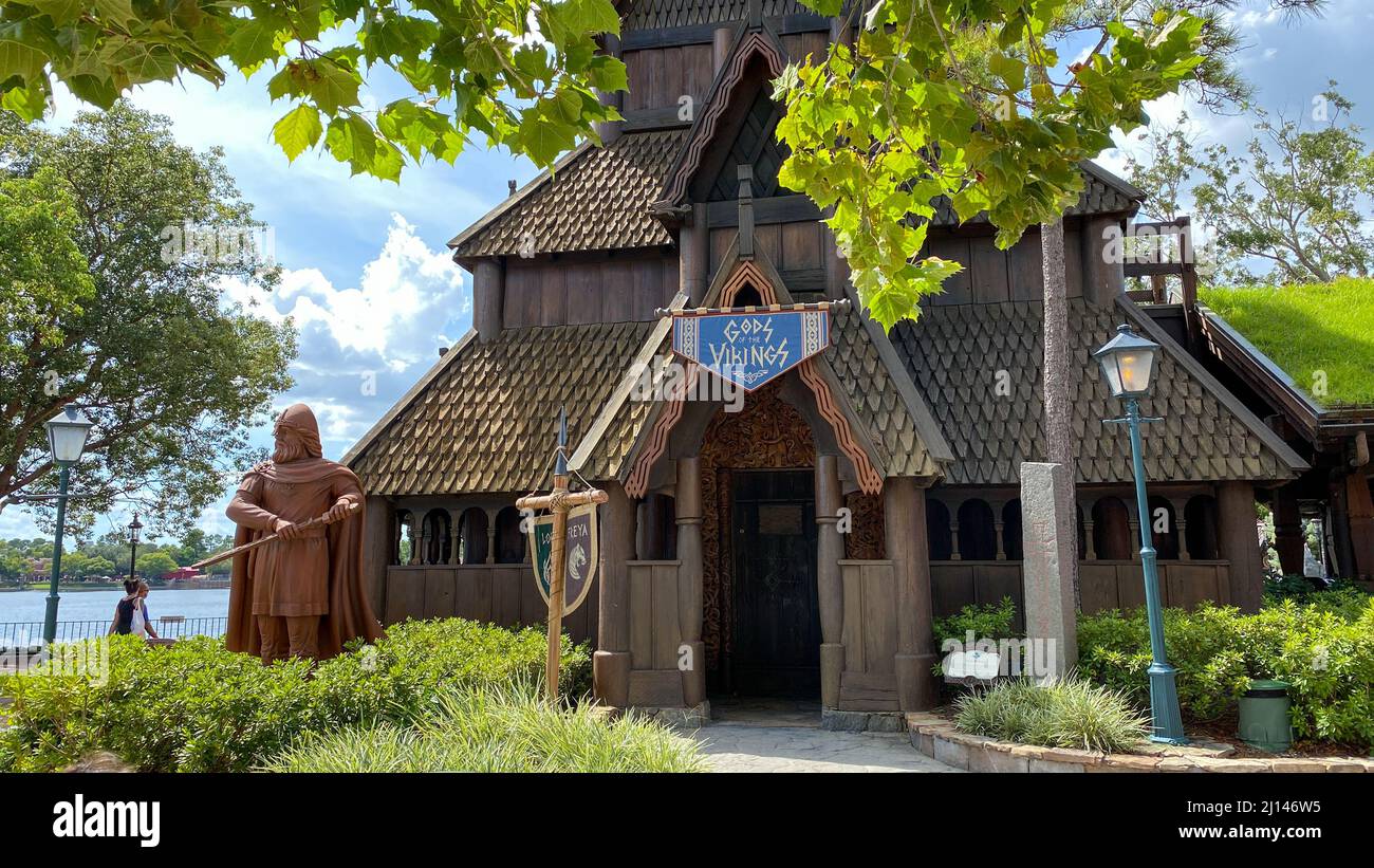 Orlando, FL USA- August 3, 2020: The Frozen ride at the Norway ...