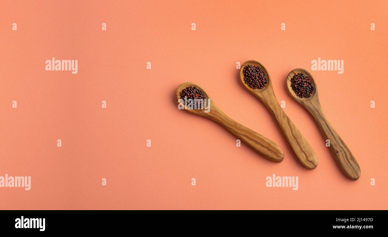 Organic brown mustard seeds Healthy Food Stock Photo Alamy