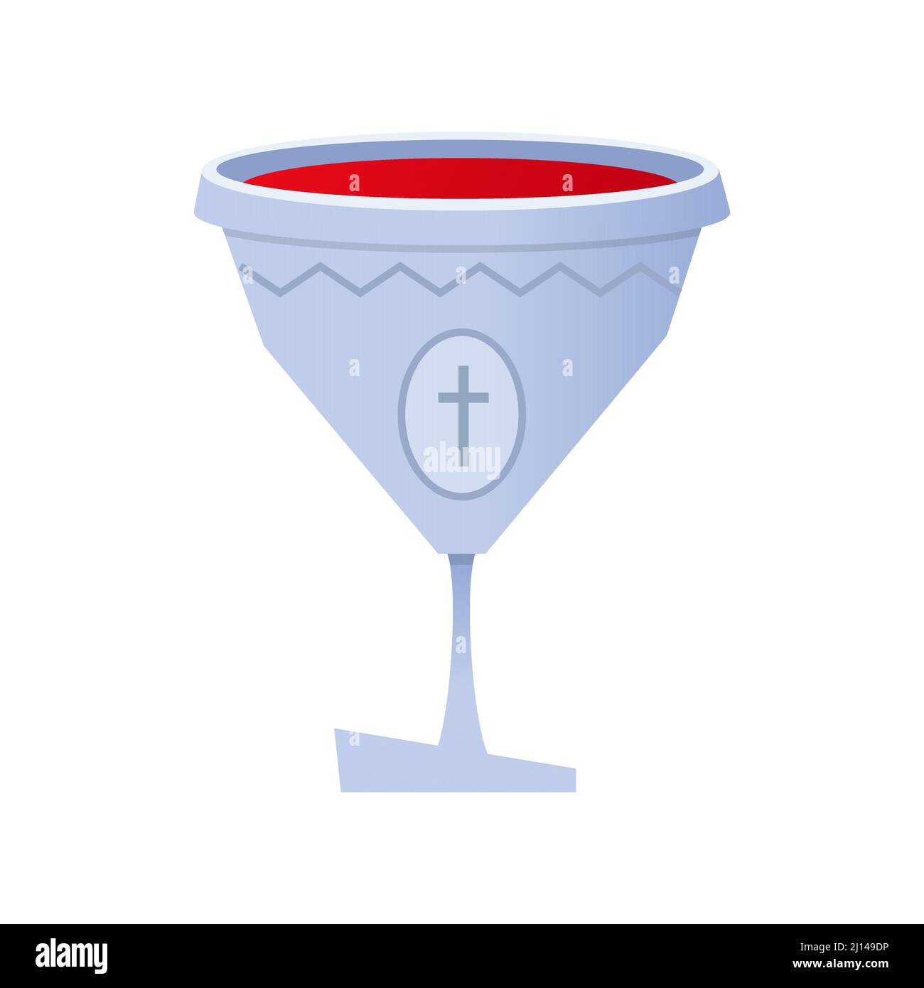 Wine bowl - modern flat design single isolated object Stock Vector