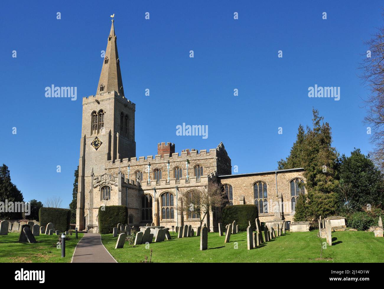 St Mary's Parish Church, Buckden, Cambridgeshire, England, UK Stock Photo