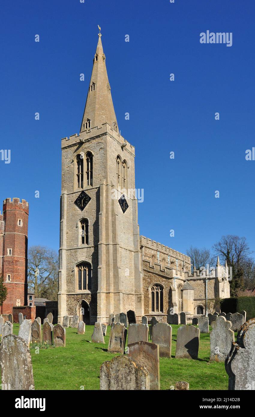 St Mary's Parish Church, Buckden, Cambridgeshire, England, UK Stock Photo