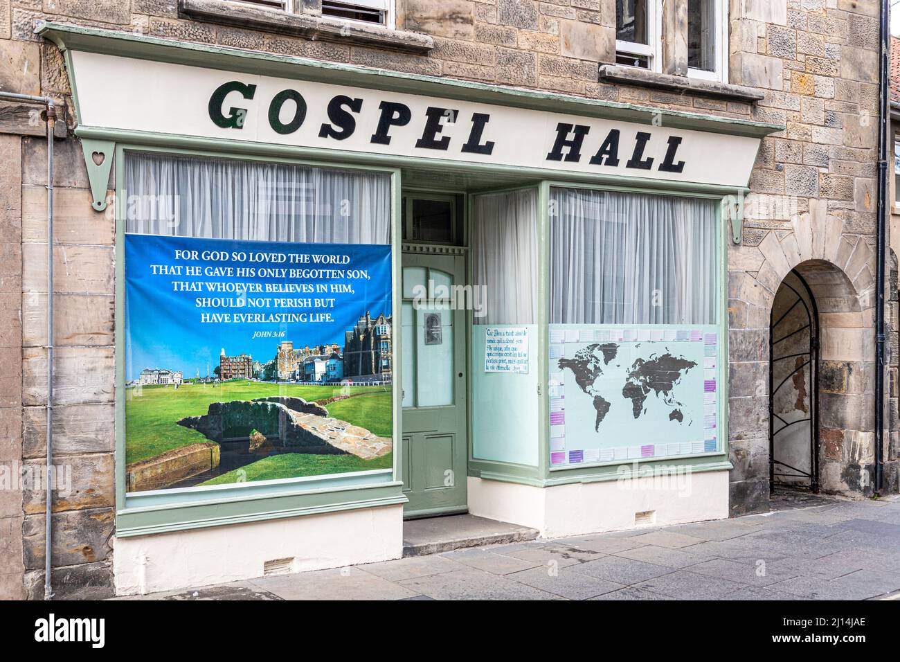 St Andrews Gospel Hall in Market Street, St Andrews, Fife, Scotland UK Stock Photo