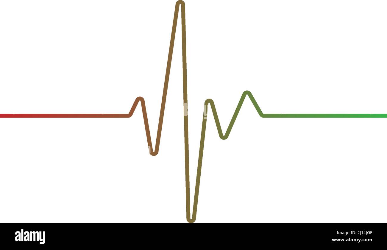 Beat pulse icon flat design vector illustration Stock Vector
