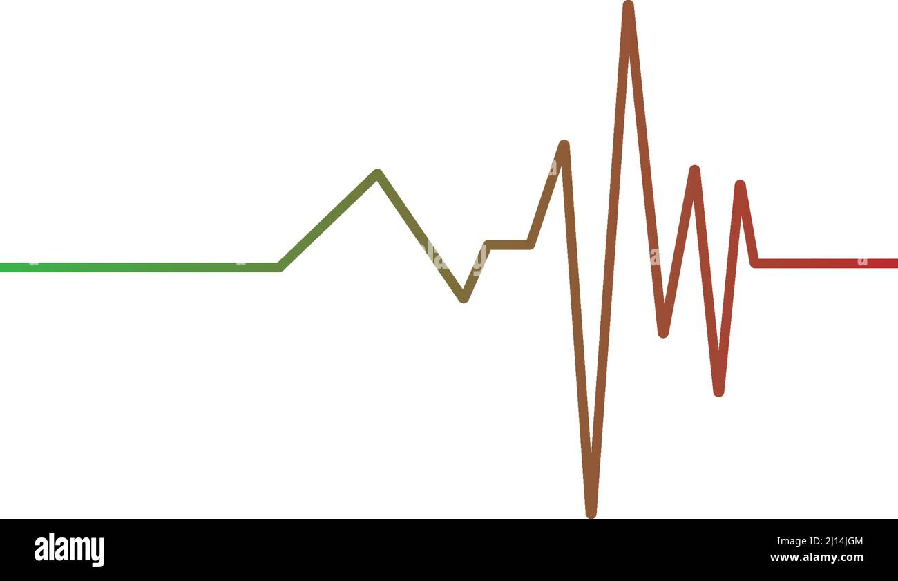 Beat pulse icon flat design vector illustration Stock Vector