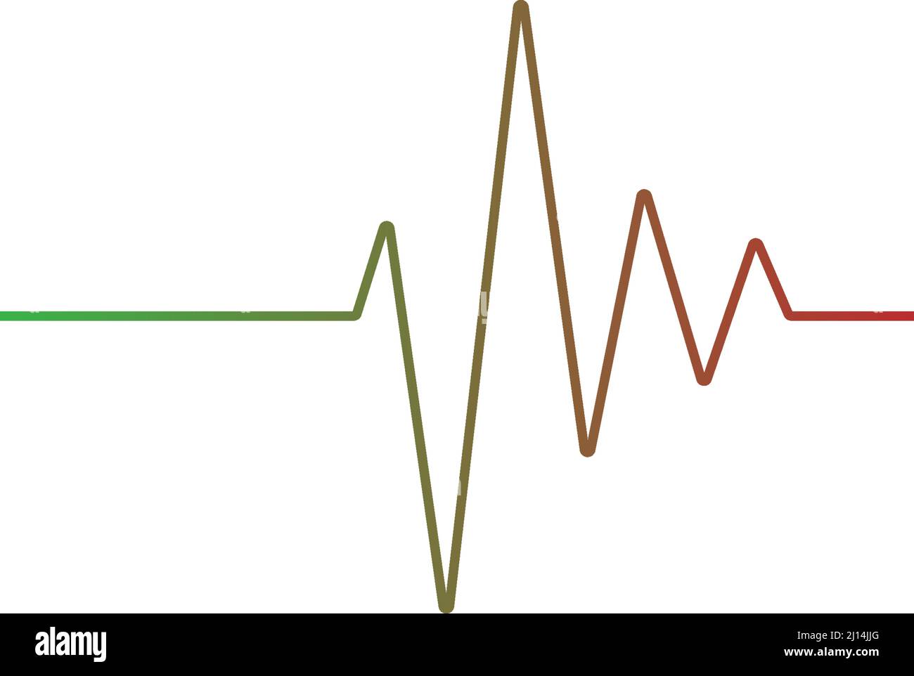 Beat pulse icon flat design vector illustration Stock Vector