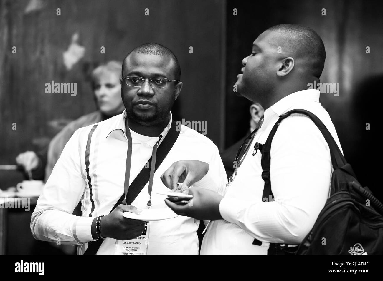 Johannesburg, South Africa August 20, 2015 Delegates networking at a sales convention in