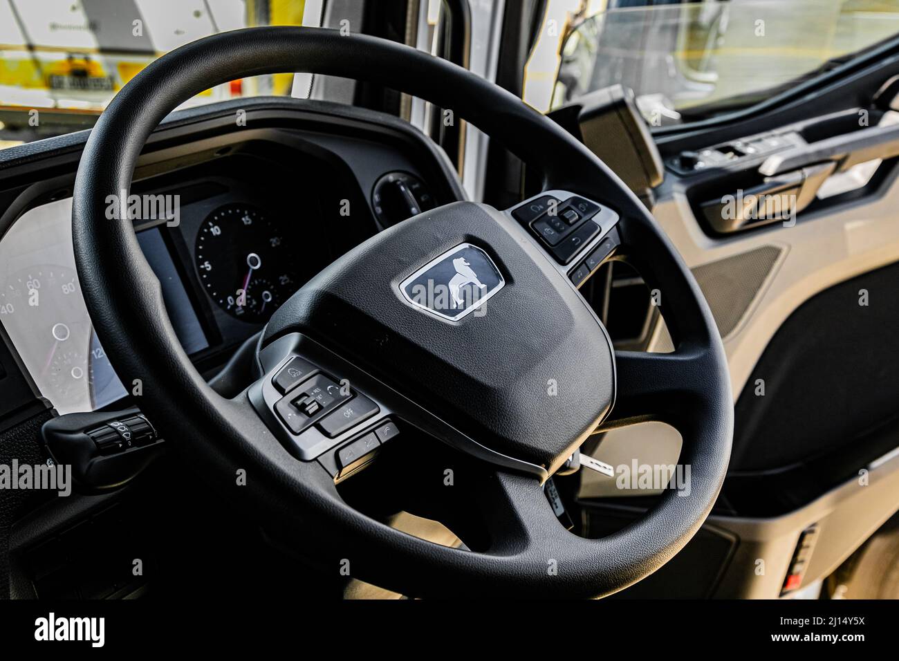 Cape Town, South Africa February 17, 2022 Steering Wheel and