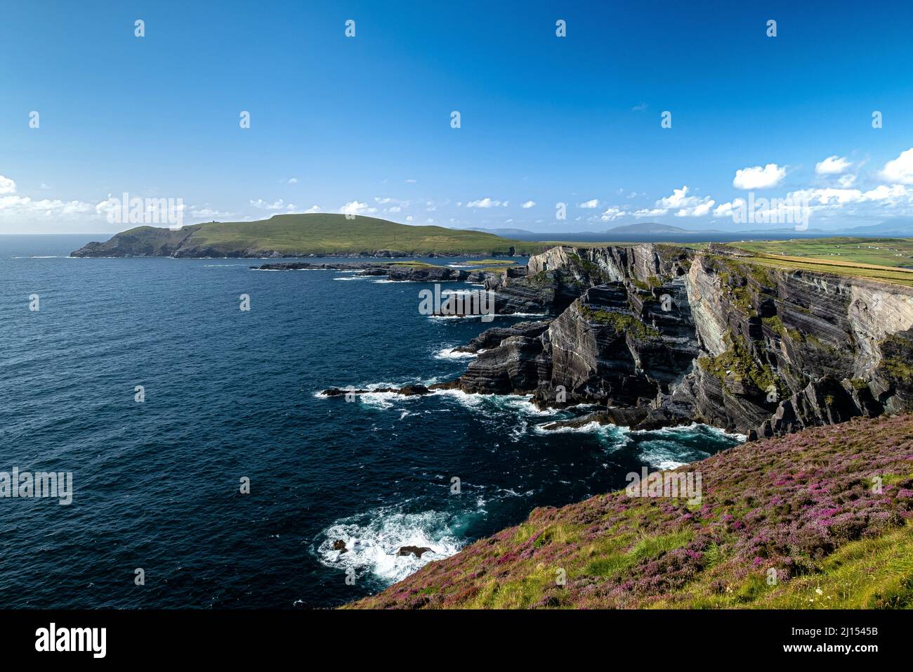The Kerry Cliffs are over 1,000 ft high and offer magnificent views of ...