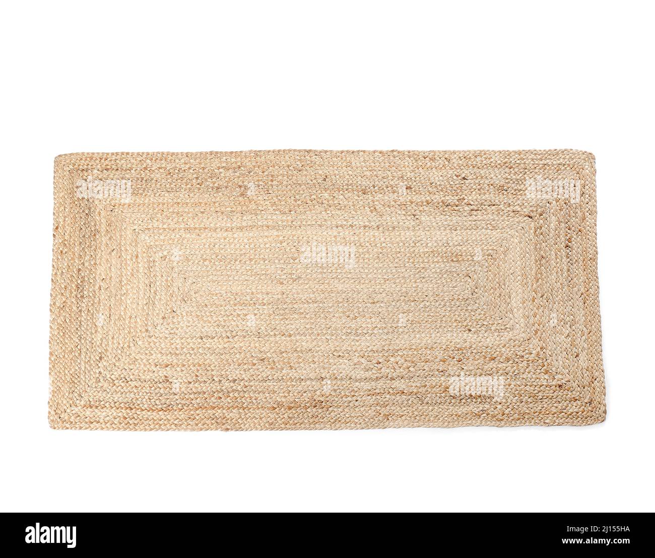 Wicker carpet on white background Stock Photo - Alamy