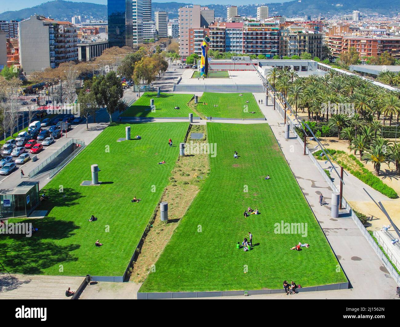 Parc Joan Miro aka Parc de l'Escorxador, Barcelona, Catalonia, Spain Stock  Photo - Alamy