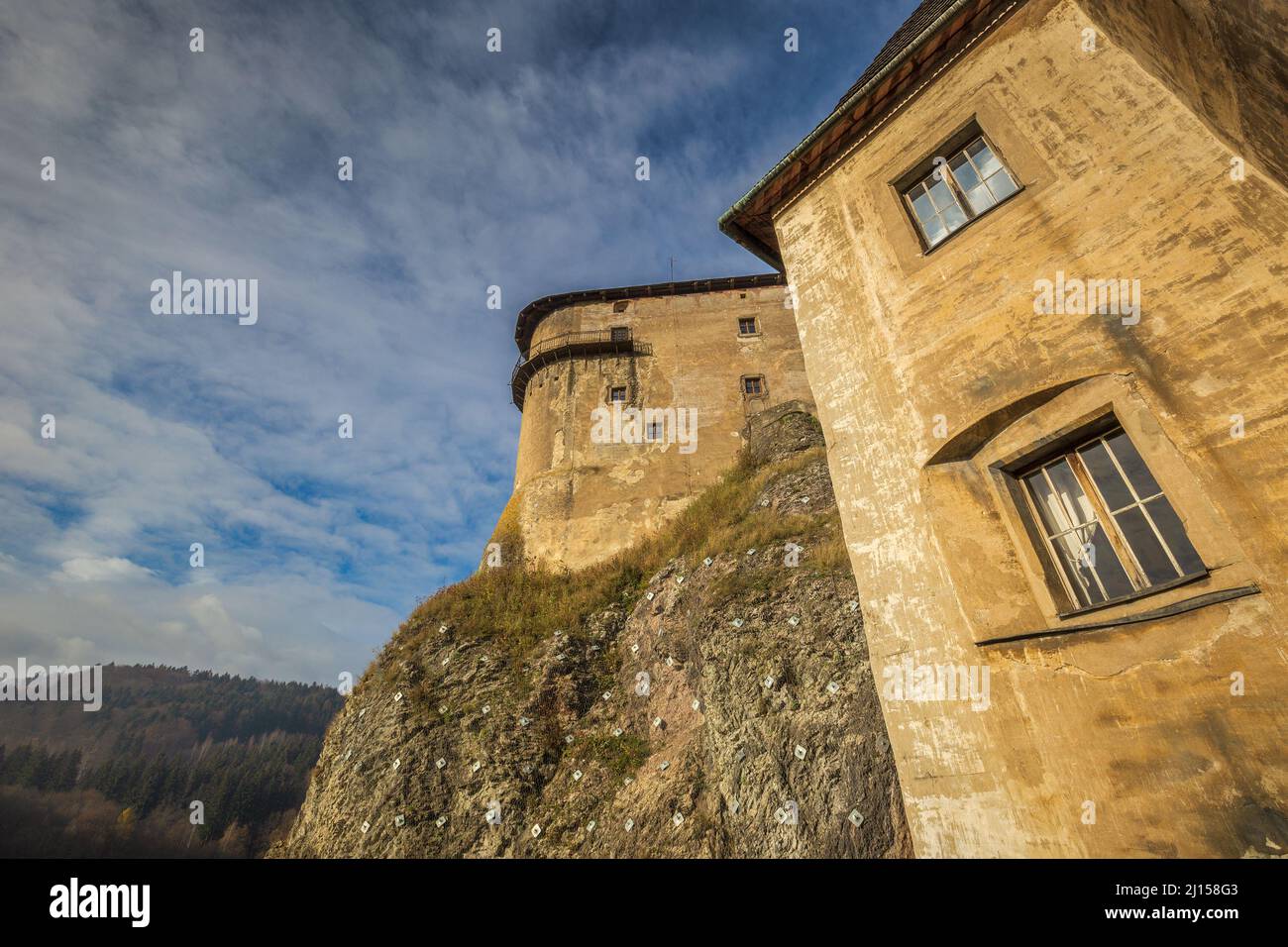 The medieval orava castle slovakia europe stock photo alamy