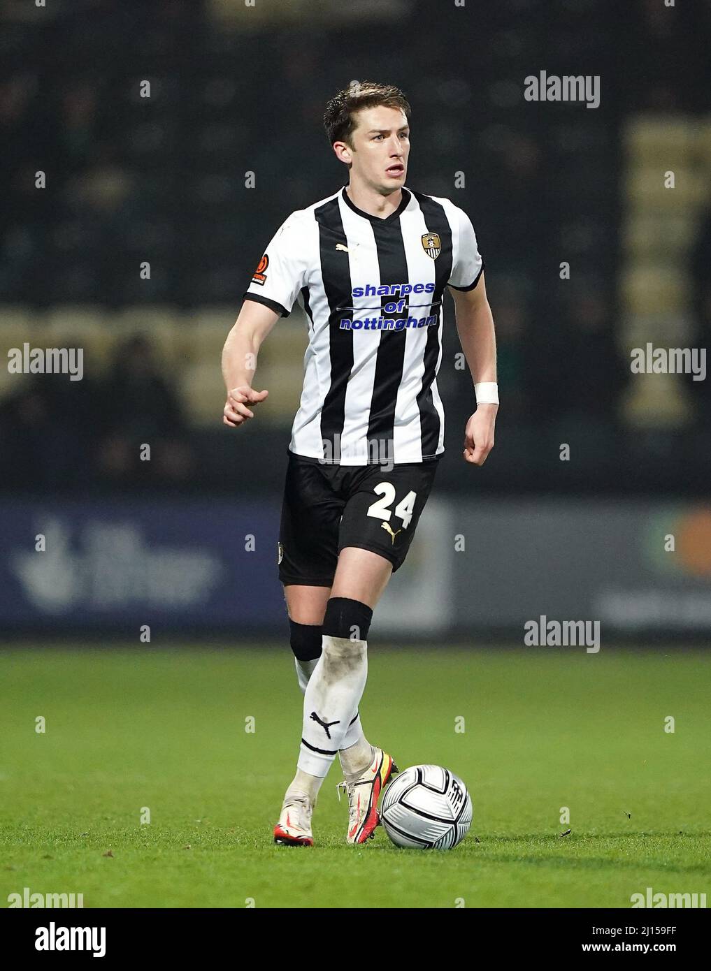 Notts County's Alex Lacey during the Vanarama National League match at  Meadow Lane, Nottingham. Picture date: Tuesday March 22, 2022 Stock Photo -  Alamy