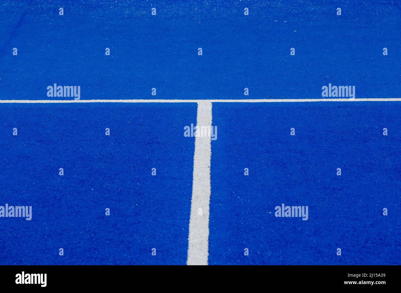 lines of a blue paddle tennis court, racket sports concept, racket
