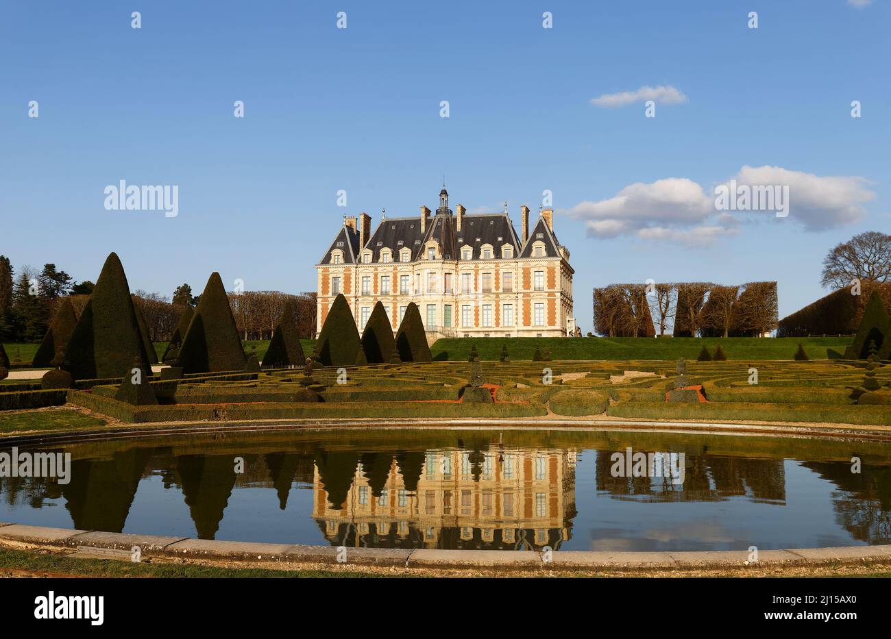 Sceaux castle - grand country house in Sceaux, Hauts-de-Seine, not far from Paris, France. Stock Photo