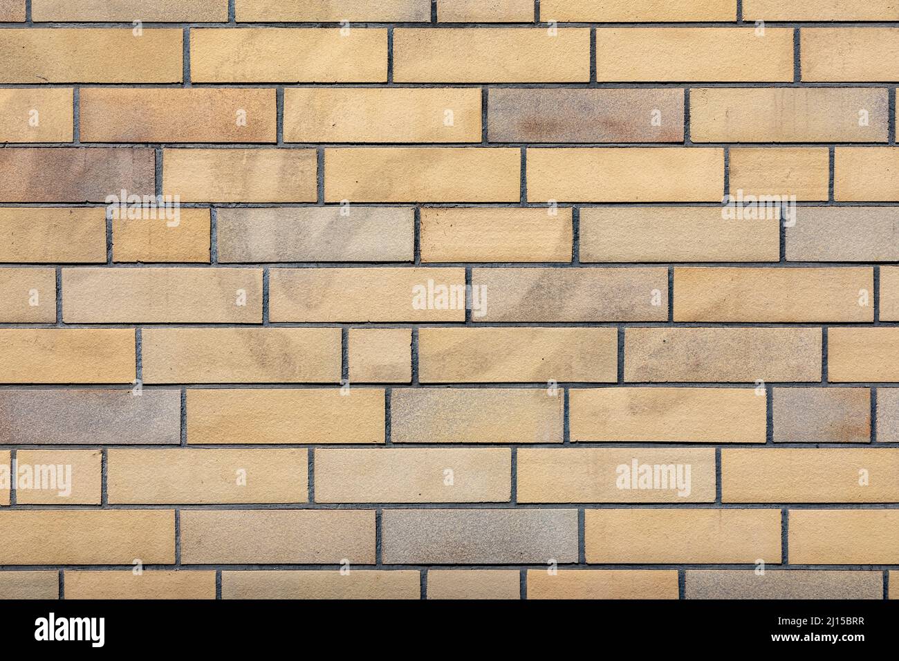 old orange clincker wall from the sixties Stock Photo