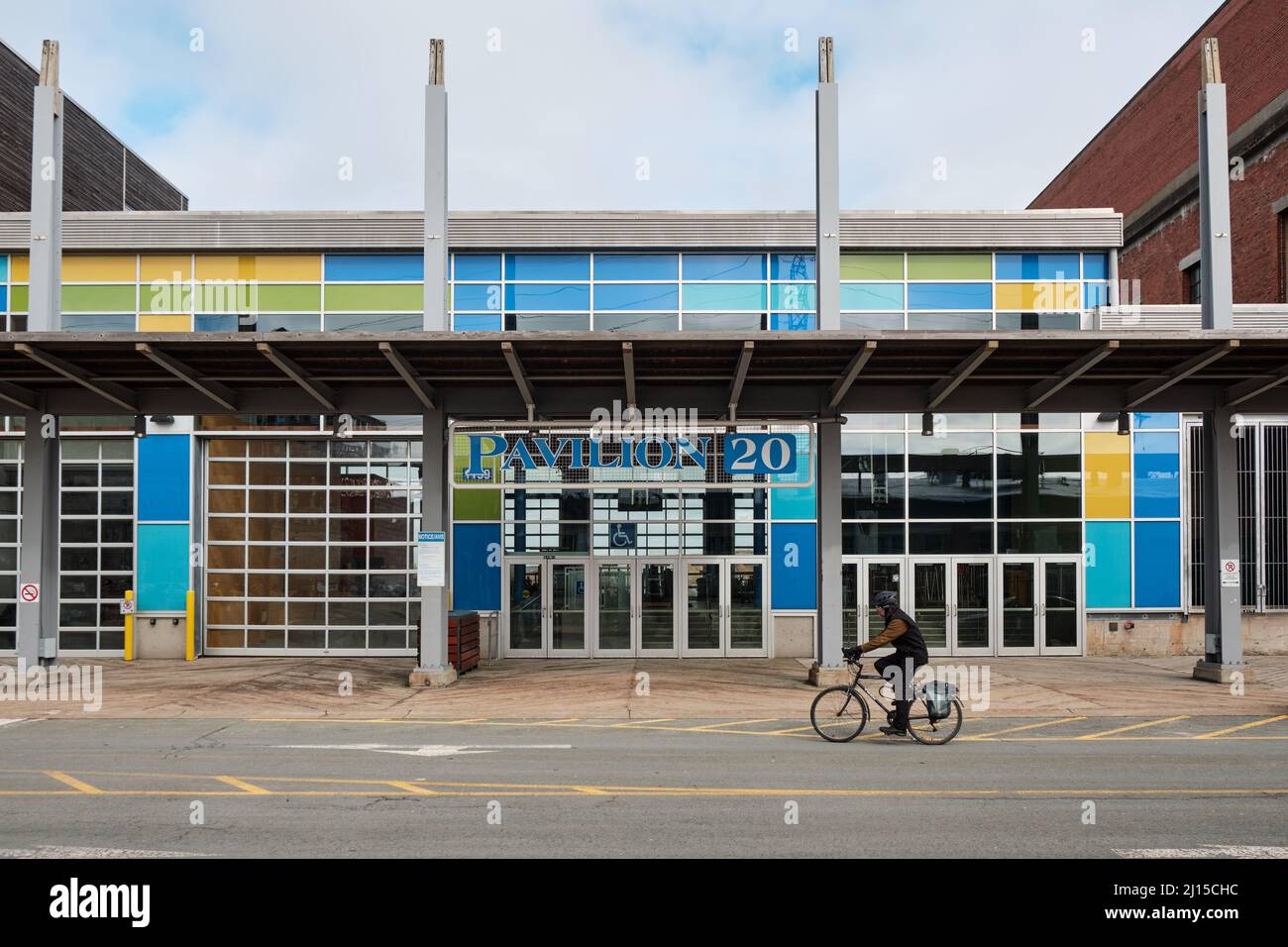 Pavilion 20 in the Seaport are of the Halifax port Stock Photo