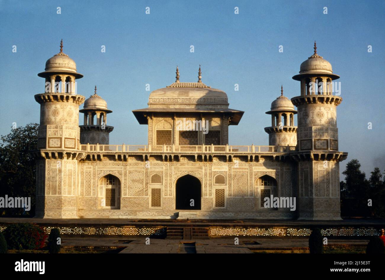 Agra India Tomb Of I'timad Al-Daulah Pillars Of The State Stock Photo