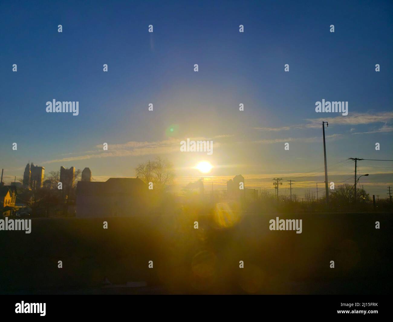 Morning Sunshine at Columbus, Ohio Stock Photo Alamy
