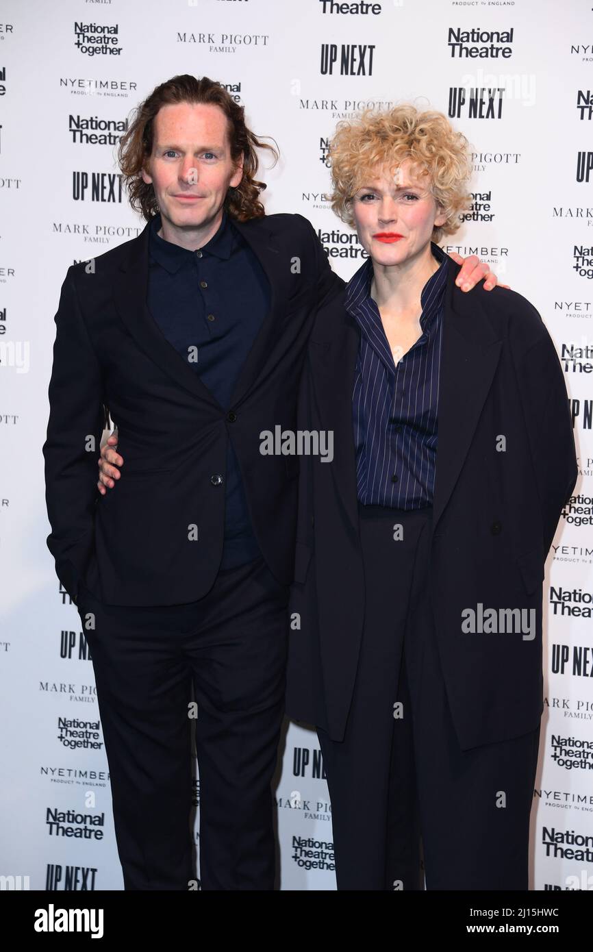 London, UK. 22 March 2022. Maxine Peake and Shaun Evans attending the