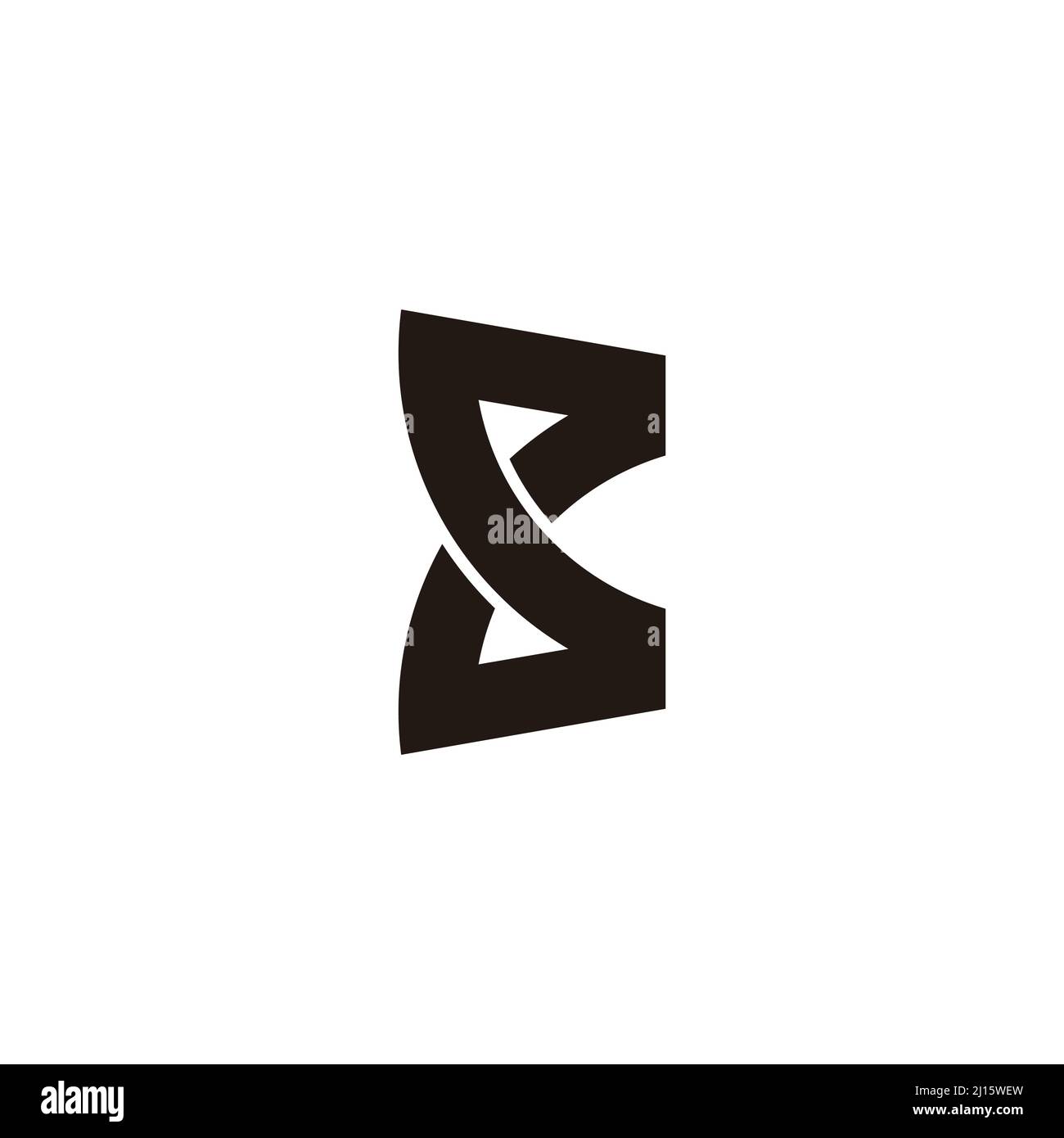 letter c infinity geometric line logo vector Stock Vector