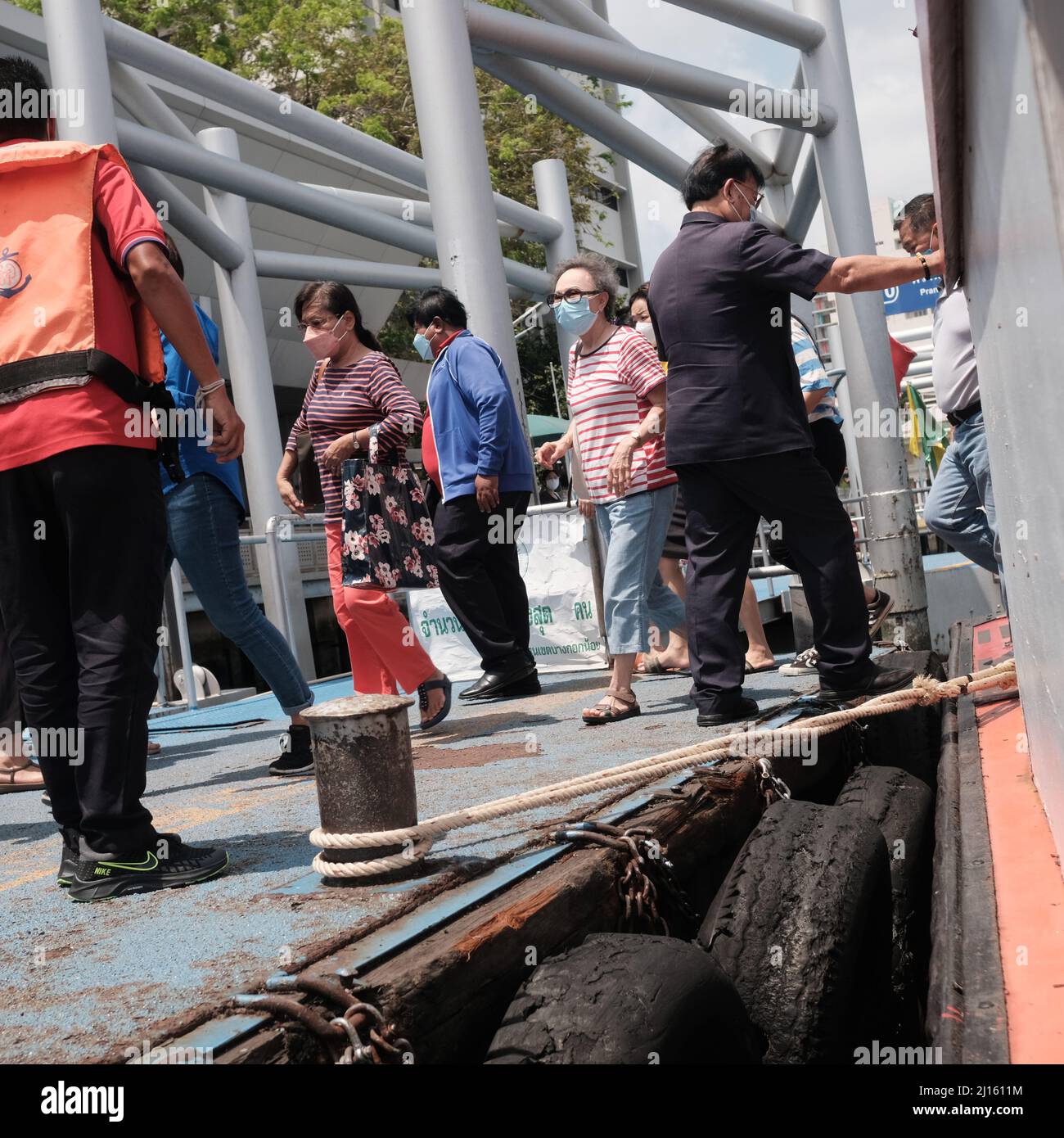 Orange flag express boat hires stock photography and images Alamy