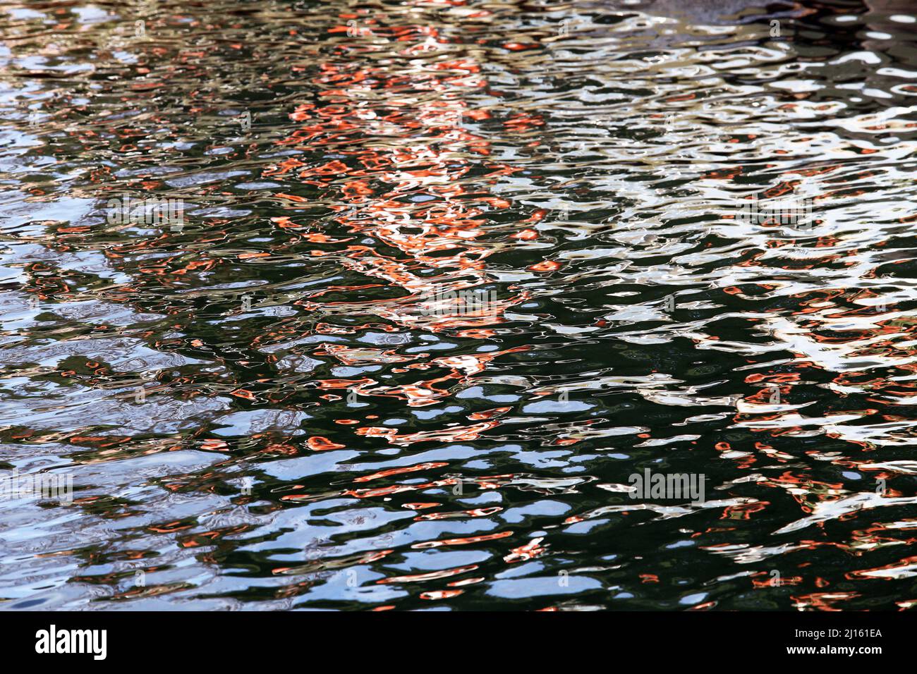 Reflection on water surface Stock Photo - Alamy