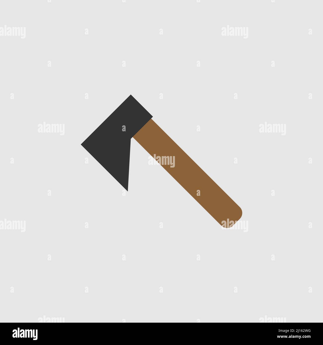 Ax icon. Icon for web design on gray background Stock Vector