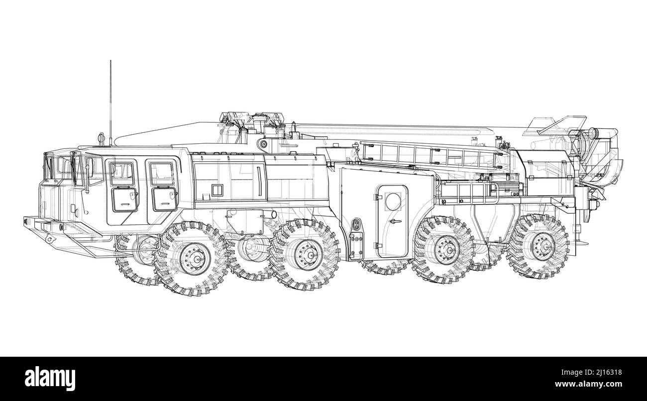 Army Rocket artillery system. Military concept Stock Vector Image & Art ...