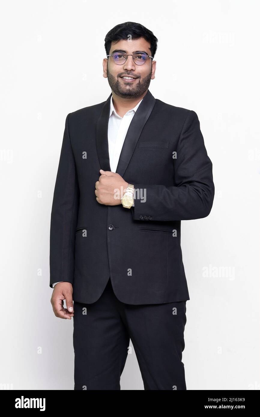Indian man wearing suit hi-res stock photography and images - Alamy
