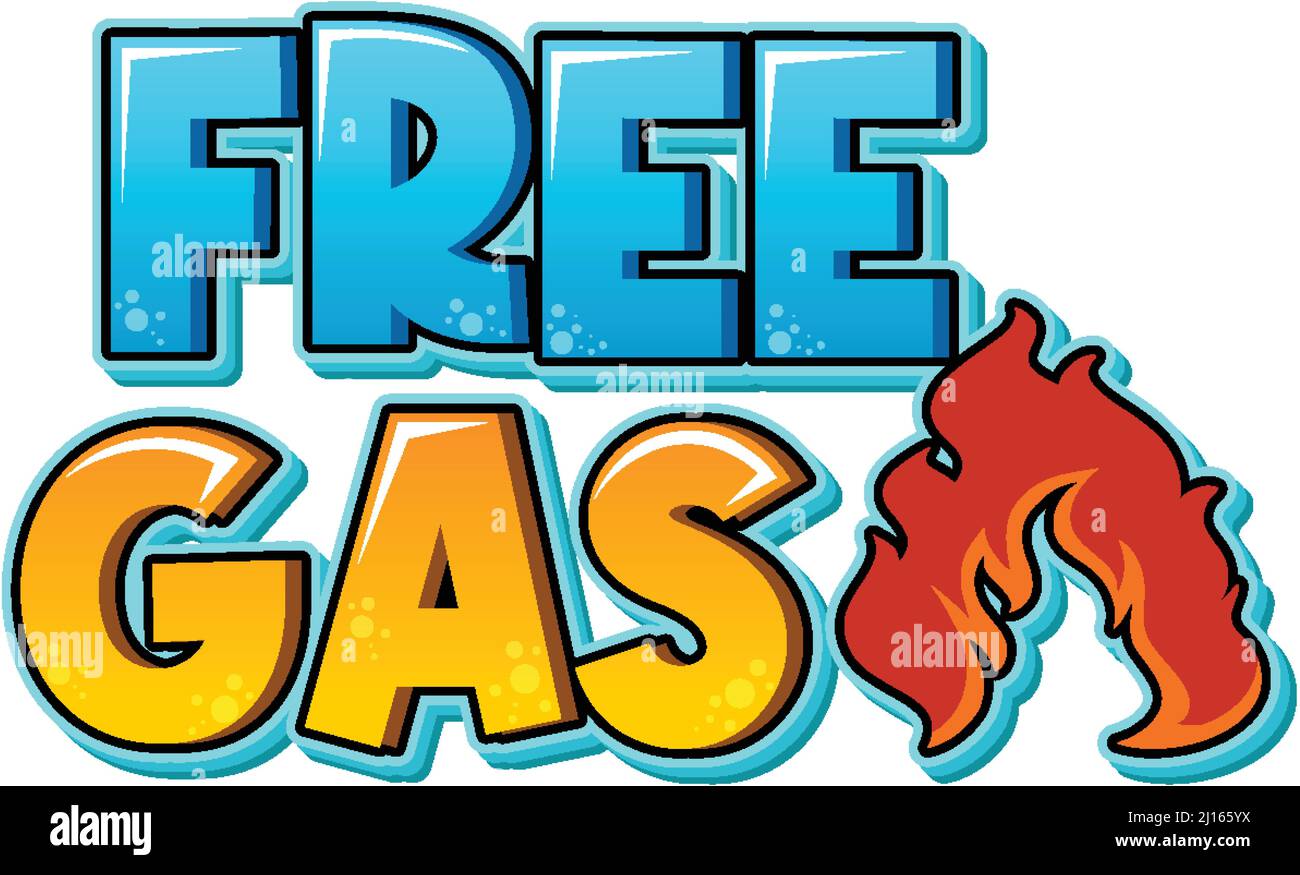 Free gas cartoon word logo design illustration Stock Vector Image & Art