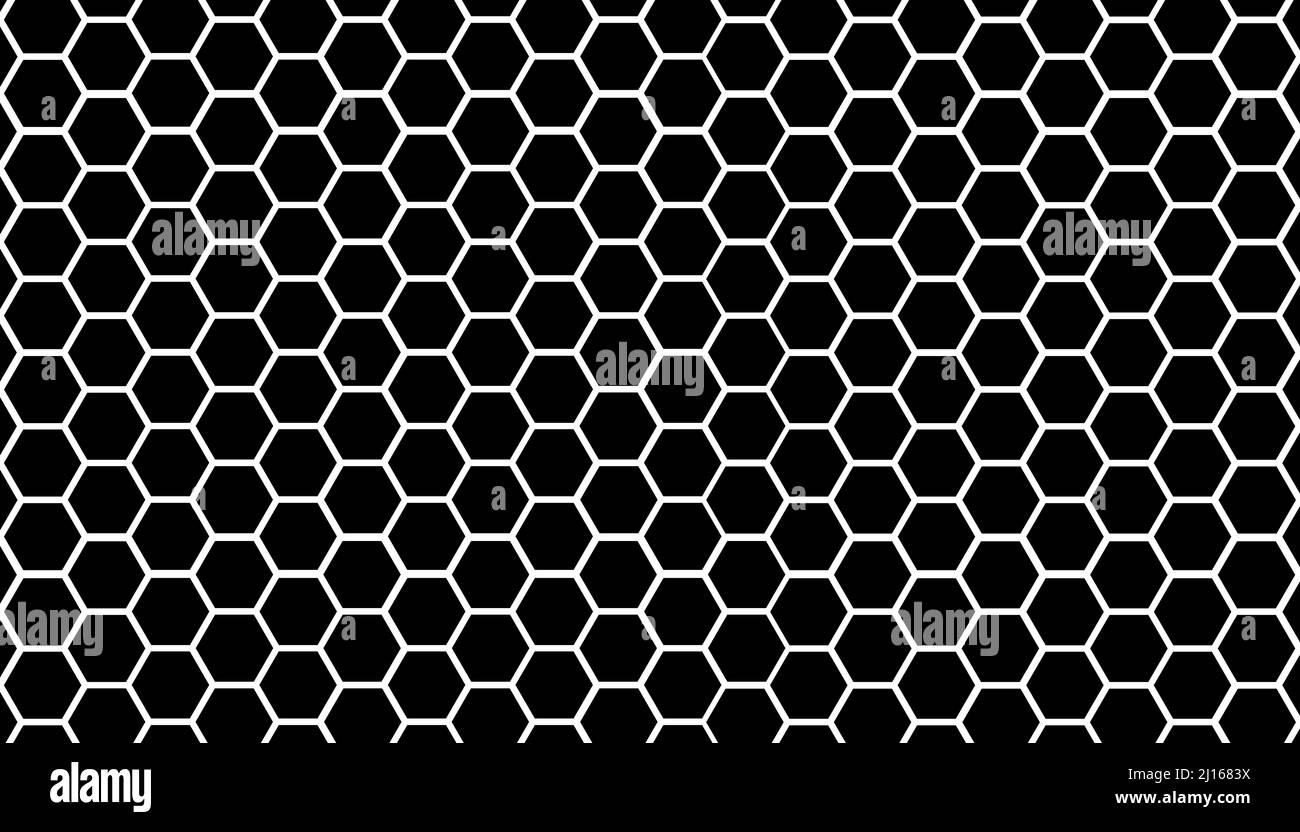 Seamless Pattern with Repeat hexagon grid cells illustration Stock ...