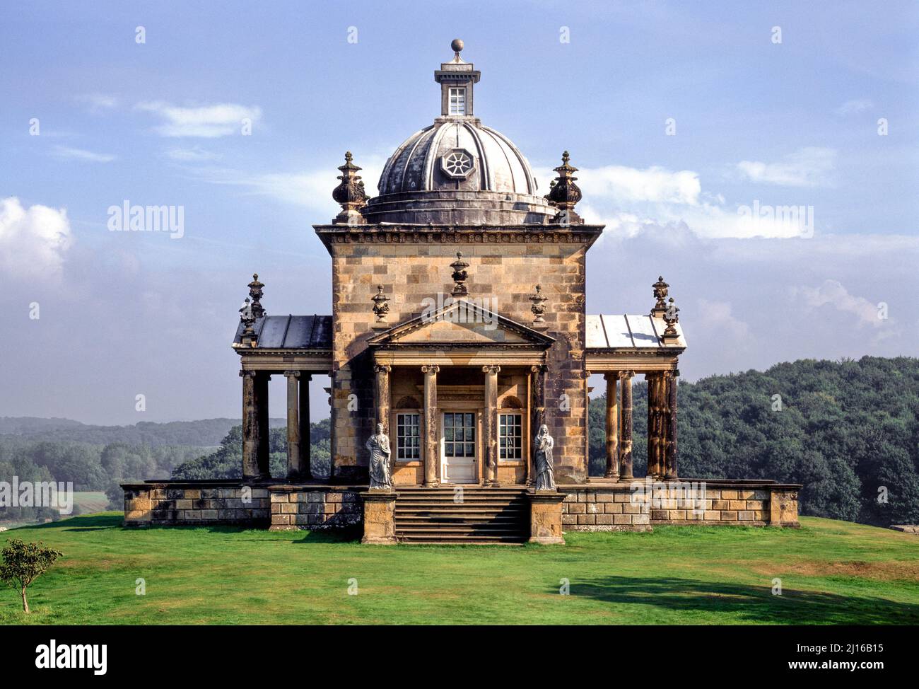 Castle Howard, Tempel der vier Winde Stock Photo Alamy