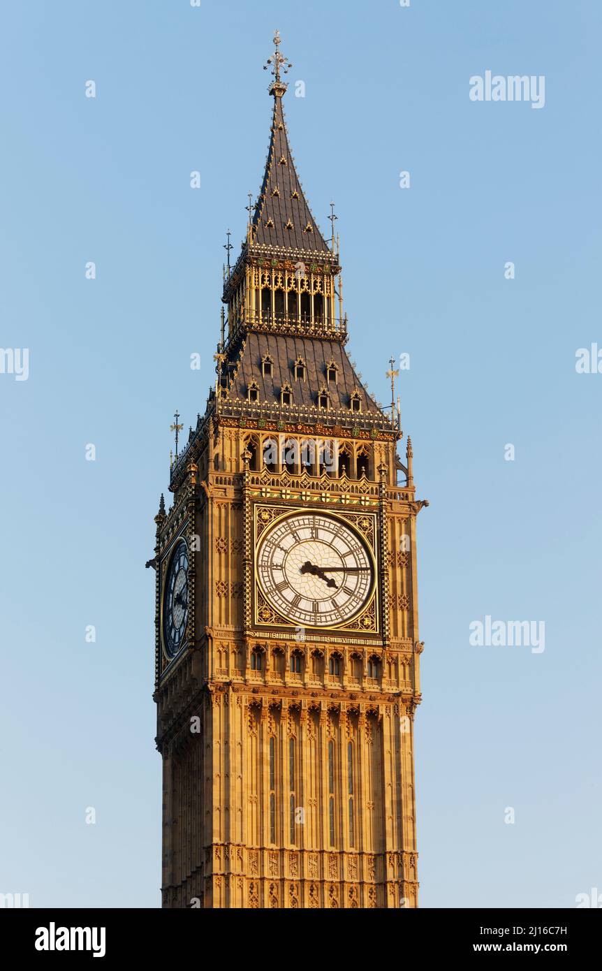 Big Ben, Clock Tower, Great Clock of Westminster Stock Photo