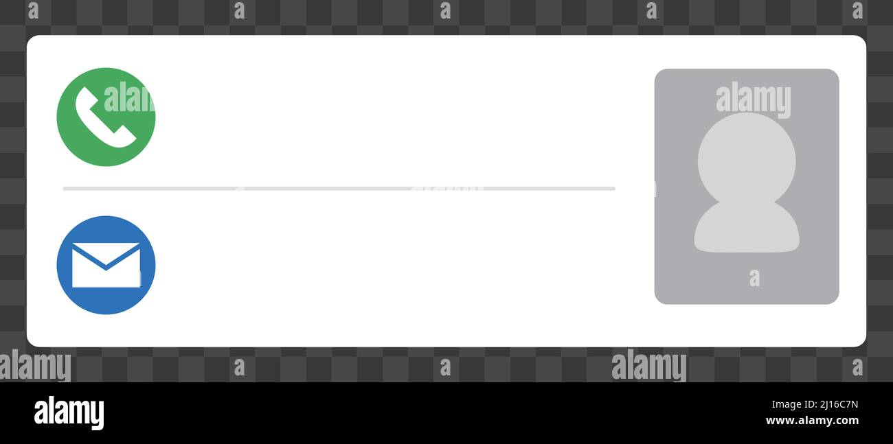 Contact banner. Mail address and phone number. Editable vector Stock