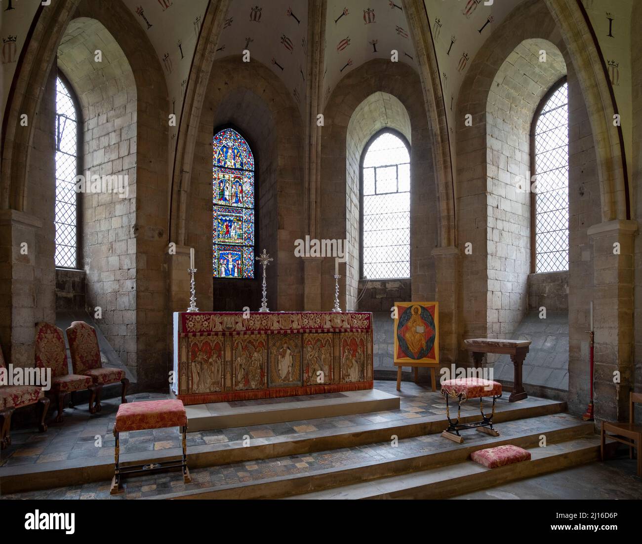 Canterbury, Cathedral, Krypta Ostkapelle , St., Sankt, Saint Stock Photo