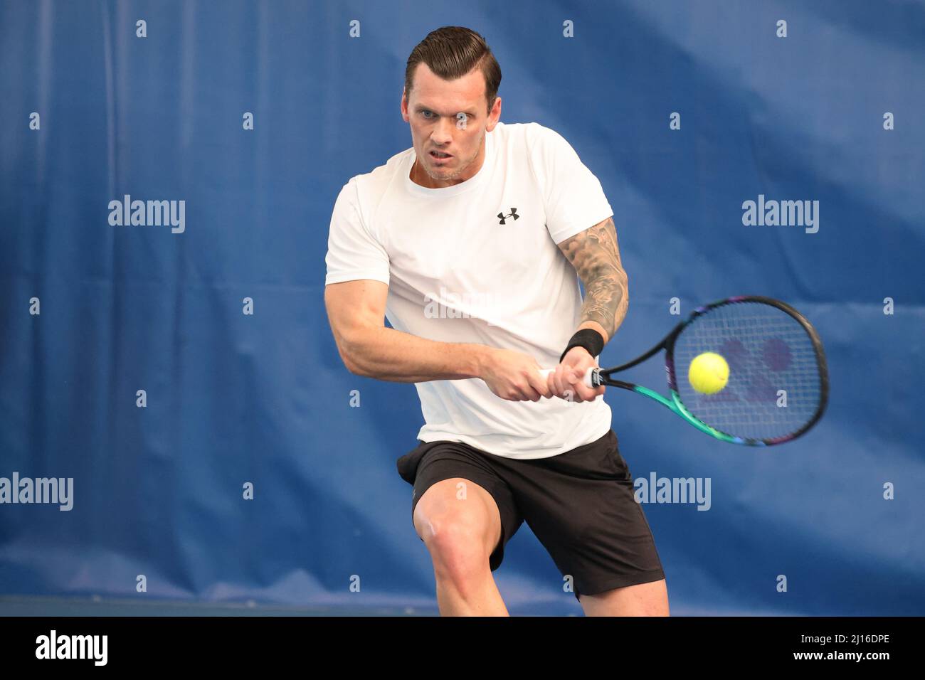 Tobias Kamke during the Play In Challenger 2022, ATP Challenger Tour tennis  tournament on March 22, 2022 at Tennis Club Lillois Lille Metropole in  Lille, France - Photo: Laurent Sanson/DPPI/LiveMedia Stock Photo - Alamy