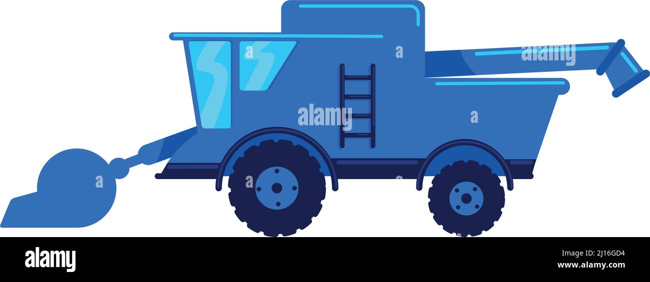 Residual waste transportation semi flat color vector object Stock Vector