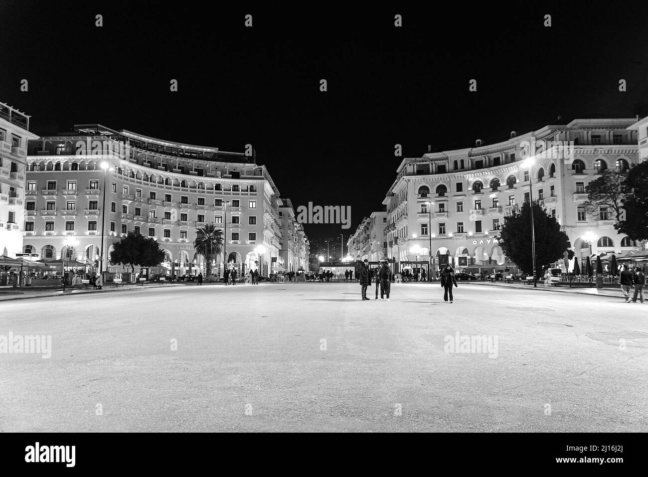 03132022,Thesselonika,Grees,Aristotle Square is the main square of Thessaloniki, Greece. The square, designed by the French architect Ernest Hébrard i Stock Photo