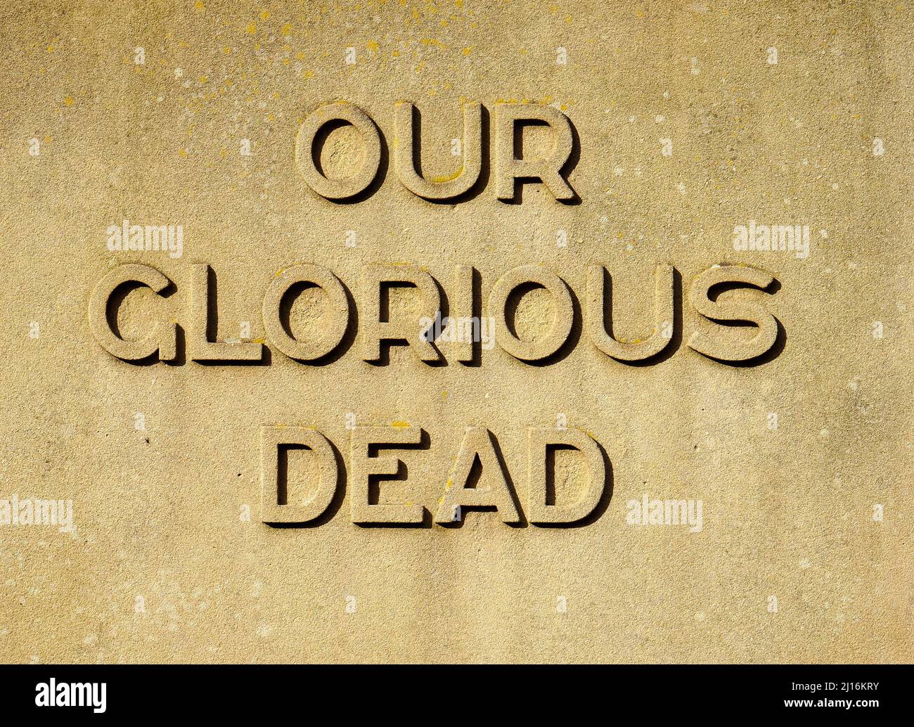 Concrete memorial inscription example Stock Photo Alamy