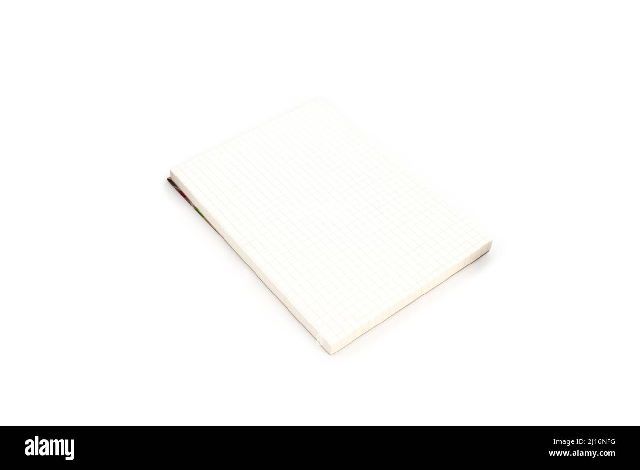 Notebook isolated on white background, blank space for text Stock Photo ...