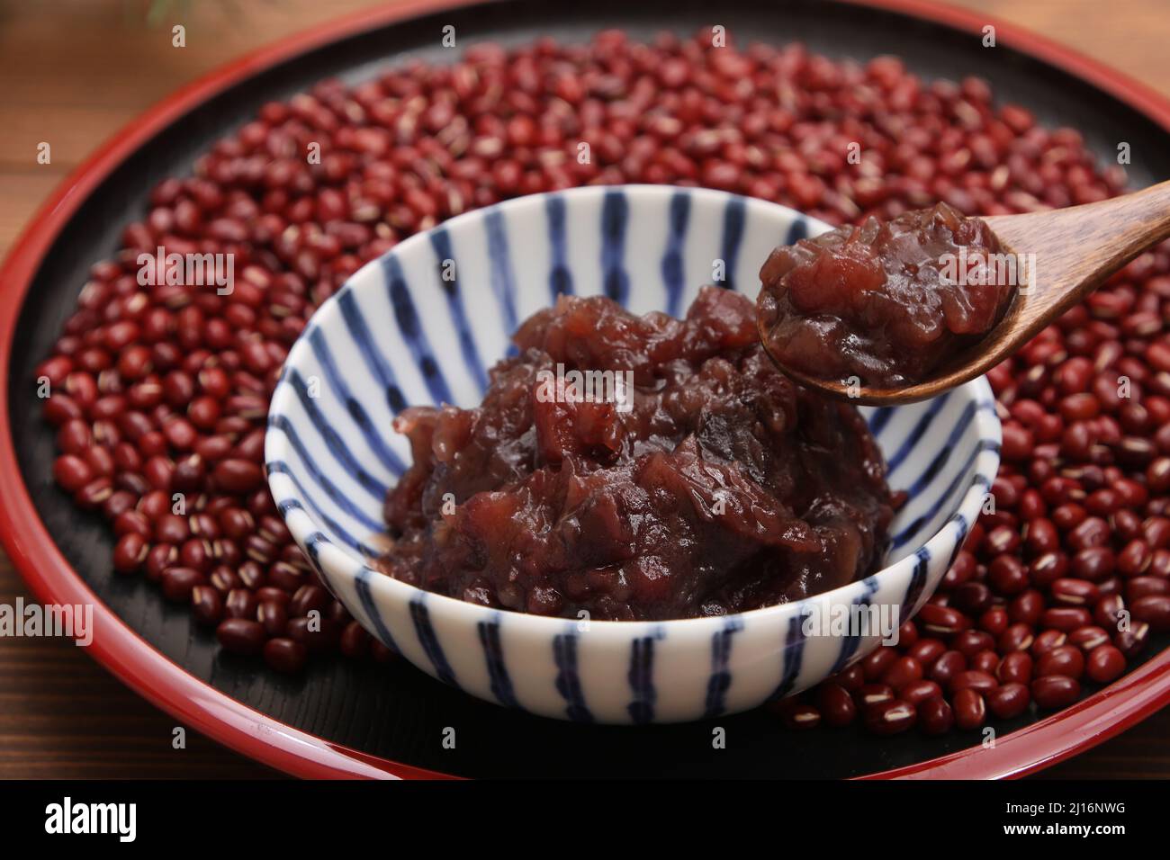 Bean Jam and Azuki Beans, Japanese Food Stock Photo Alamy