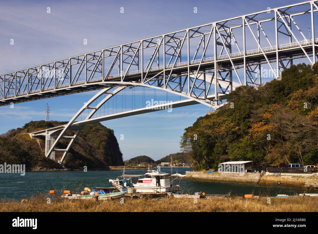 Tenmon Bridge and Tenjo Bridge, Kumamoto Prefecture, Japan Stock Photo Alamy