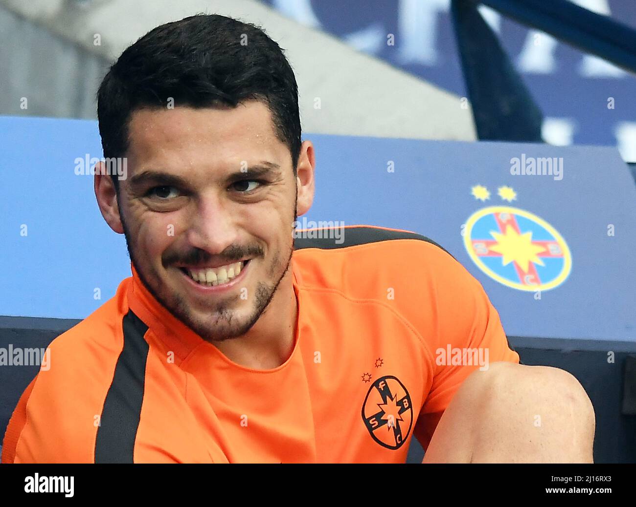 MANCHESTER, ENGLAND - AUGUST 24, 2016: Nicolae Stanciu of FCSB pictured prior to the second leg of the 2016/17 UEFA Champions League tie between Manchester City (Engalnd) and FCSB (Romania) at Etihad Stadium. Copyright: Cosmin Iftode/Picstaff Stock Photo