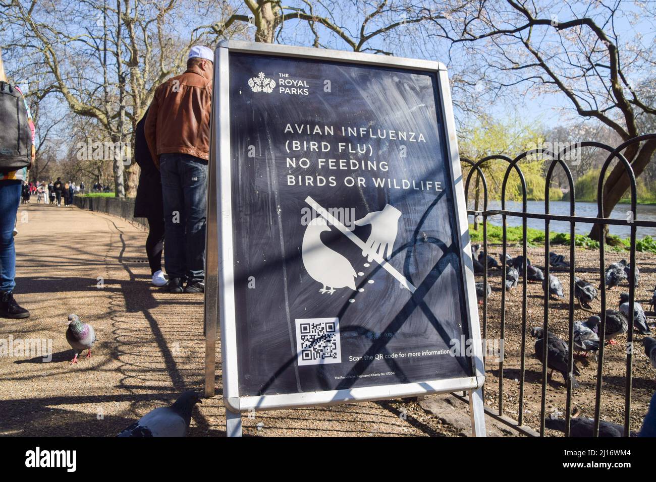 London, UK. 19th March 2022. A sign at 