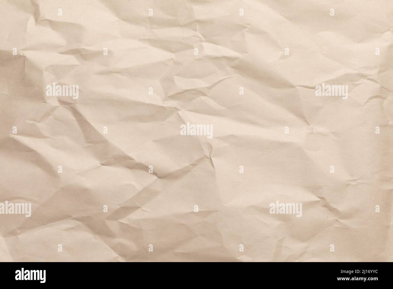 Crumpled Brown Wrapping Paper Texture Stock Image - Image of aged