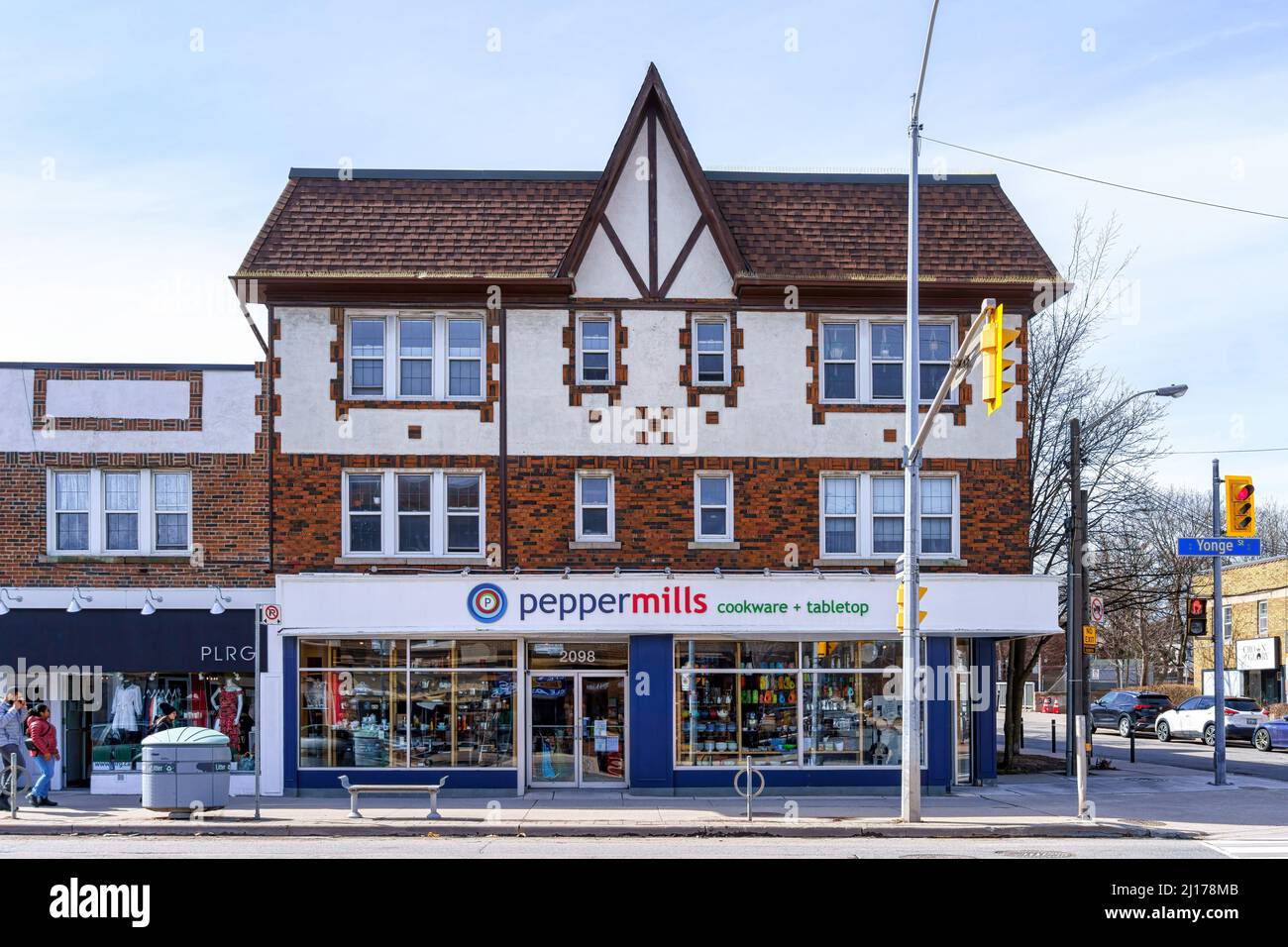 Victorian style building located in Toronto midtown district in Yonge